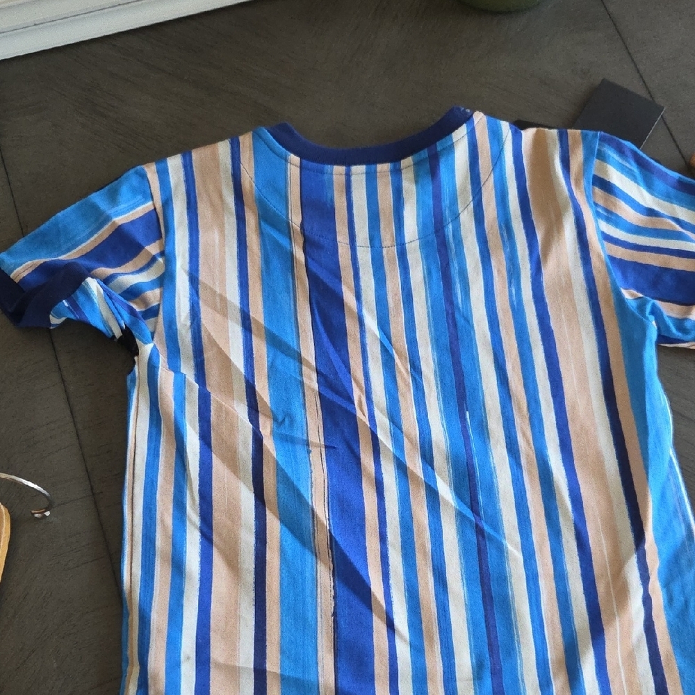 Dolce & Gabbana Kids Striped Blue T-Shirt - Picture 2 of 3
